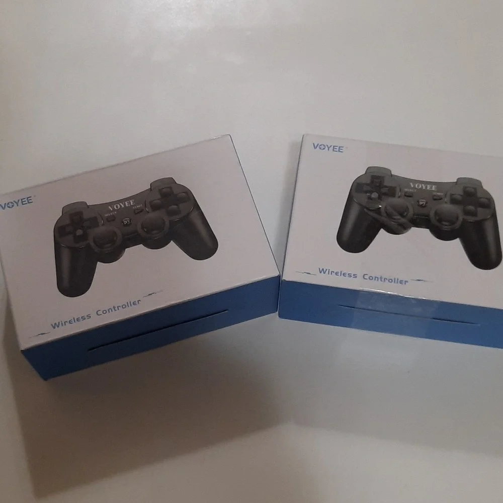 Pack Of 2 - Playstation 3 PS3 Wireless Controller Upgraded Joystick